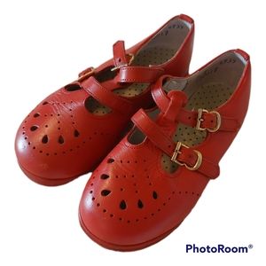 Red Mary Janes
